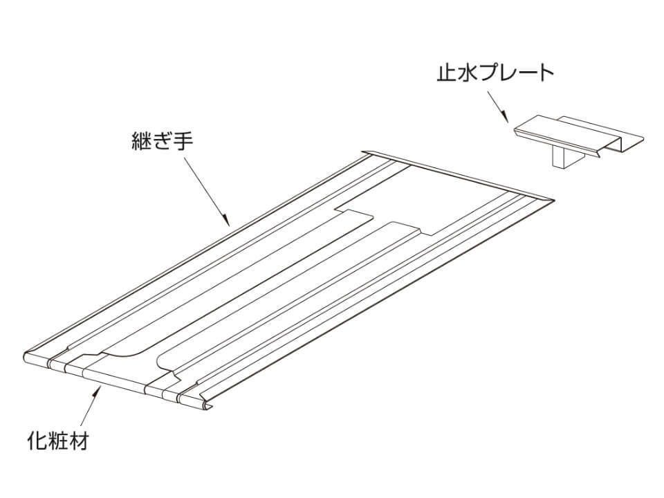 一段捨板継ぎ手セット
