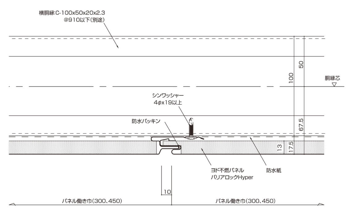 かん合部（縦張）