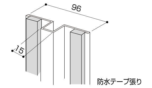 ハットジョイナー下部材