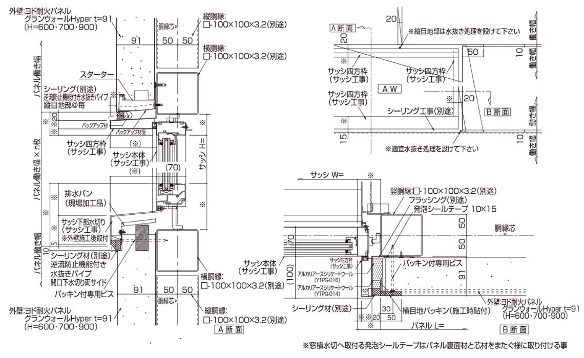 サッシ部（標準工法）